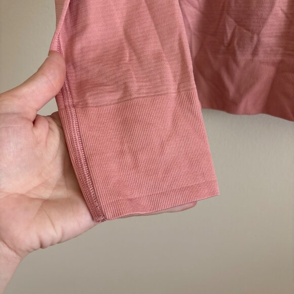 Lululemon Athletic Swiftly Tech Relaxed Long Sleeve Shirt Pink Women’s Size 2 - Picture 6 of 8